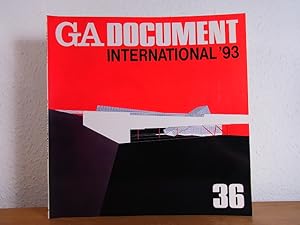 Imagen del vendedor de GA - Global Architecture Document 36. International '93 [English - Japanese] a la venta por Antiquariat Weber