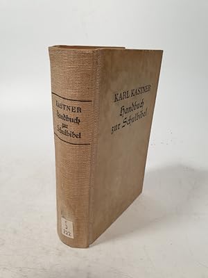 Bild des Verkufers fr Handbuch zur Schulbibel. zum Verkauf von Antiquariat Bookfarm