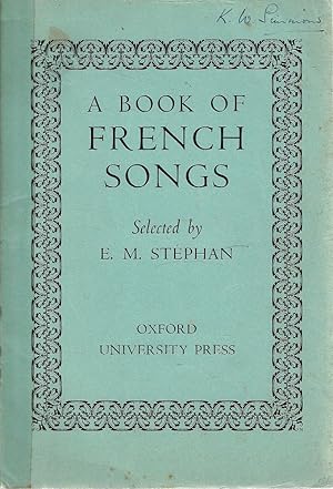 A Book Of French Songs