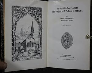 Bild des Verkufers fr Die Geschichte des Chorstifts und der Pfarrei St. Johann zu Konstanz. zum Verkauf von Antiquariat  Braun
