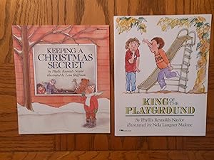 Seller image for Phyllis Reynolds Naylor Two (2) Trade Paperback Book Lot, including: Keeping a Chrismas Secret, and; King of the Playground. for sale by Clarkean Books