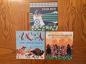 Immagine del venditore per Paul Goble (Indigenous - Native American) Stories Six (6) Trade Paperback Book Lot, including: The Girl Who Loved Wild Horses; Her Seven Brothers; Beyond the Ridge; Buffalo Woman; The Great Race of the Birds and Animals, and; Star Boy. venduto da Clarkean Books