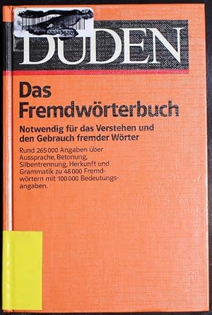 Imagen del vendedor de Duden Fremdworterbuch (Duden 5) (German Edition) a la venta por GuthrieBooks