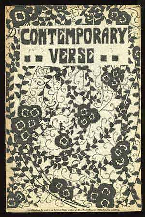 Seller image for Contemporary Verse: March 1917 for sale by Between the Covers-Rare Books, Inc. ABAA