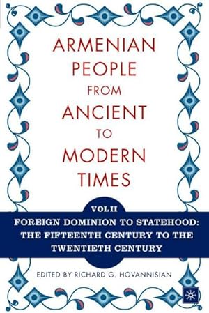 Bild des Verkufers fr The Armenian People from Ancient to Modern Times: Volume I: The Dynastic Periods: From Antiquity to the Fourteenth Century zum Verkauf von AHA-BUCH GmbH