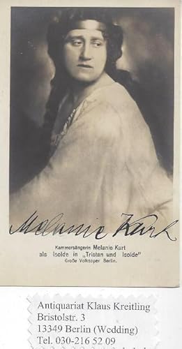 Melanie Kurt - Österreichische Opernsängerin ( 1880 - 1941 )