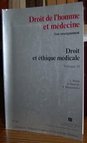 Seller image for DROIT DE L'HOMME ET MEDICINE. Son enseignement. DROIT ET ETHIQUE MEDICALE. Volume II for sale by Fbula Libros (Librera Jimnez-Bravo)