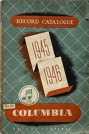 Imagen del vendedor de Record catalogue 1945 1946. a la venta por Acanthophyllum Books