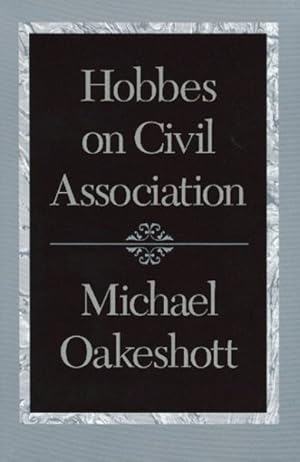 Imagen del vendedor de Hobbes on Civil Association a la venta por GreatBookPrices