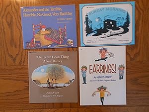 Imagen del vendedor de Judith Viorst Four (4) Trade Paperback Lot, including: Earrings!; Alexander and the Terrible, Horrible, No Good, Very Bad Day; Sunday Morning, and; The Tenth Good Thing About Barney. a la venta por Clarkean Books