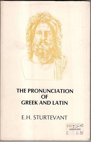 Imagen del vendedor de Pronunciation of Greek and Latin a la venta por High Street Books