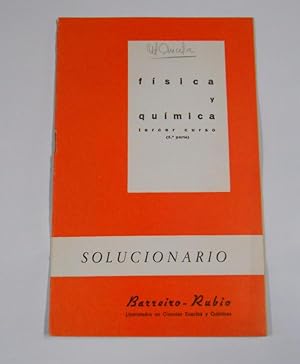 Seller image for FISICA Y QUIMICA. TERCER CURSO. 2 PARTE. SOLUCIONARIO. BARREIRO-RUBIO. TDKR26 for sale by TraperaDeKlaus