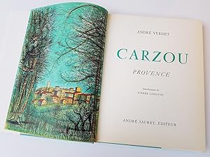 Seller image for Carzou Provence for sale by La Basse Fontaine