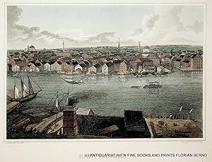 BALTIMORE, Maryland general view ca. 1830