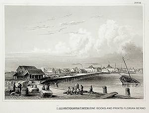 GALVESTON, Texas view ca. 1850