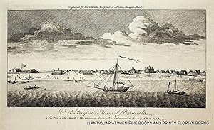 Bild des Verkufers fr PENSACOLA, Florida view ca. 1764 [original print from Vol. 34 The Universal Magazine] zum Verkauf von ANTIQUARIAT.WIEN Fine Books & Prints