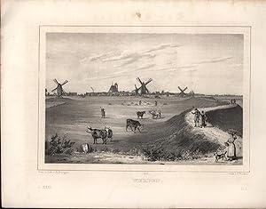 Imagen del vendedor de Werben. - Original-Lithographie,unten links: L. XXIII., unten rechts: B. I., mittig: II. S.ca. 1850 a la venta por Antiquariat Kastanienhof