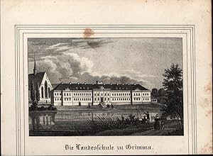 Bild des Verkufers fr Die Landesschule zu Grimma. zum Verkauf von Antiquariat Kastanienhof