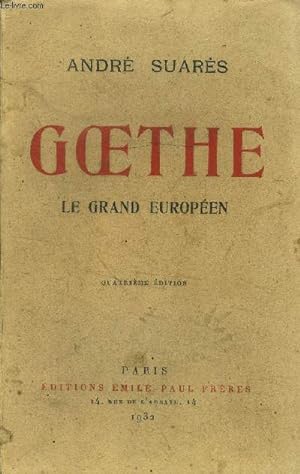 Seller image for Goethe, le grand europen for sale by Le-Livre