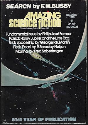 Image du vendeur pour AMAZING Science Fiction: December, Dec. 1976 mis en vente par Books from the Crypt