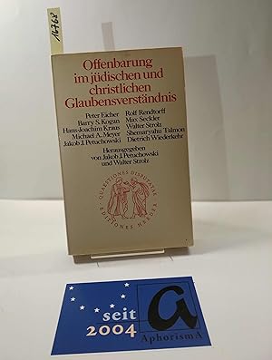 Seller image for Offenbarung im jdischen und christlichen Glaubensverstndnis. for sale by AphorismA gGmbH