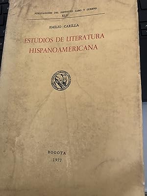 Seller image for Estudios de Literatura Hispanoamericana for sale by Ocean Tango Books