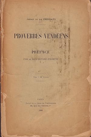 Proverbes Vendeens (INSCRIBED by Author)