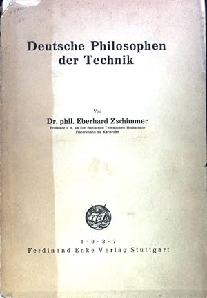 Bild des Verkufers fr Deutsche Philosophen der Technik; zum Verkauf von books4less (Versandantiquariat Petra Gros GmbH & Co. KG)