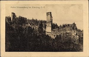Ansichtskarte / Postkarte Eferding in Oberösterreich, Ruine Schauenburg