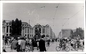 Foto Berlin Mitte, Alexanderplatz, Straßenpartie nach DDR Volksaufstand 17.06.1953