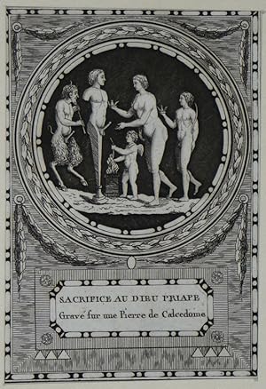 Seller image for Gravure tire de "Monumens du culte secret des dames romaines" (1790) : Sacrifice au dieu Priape for sale by Abraxas-libris