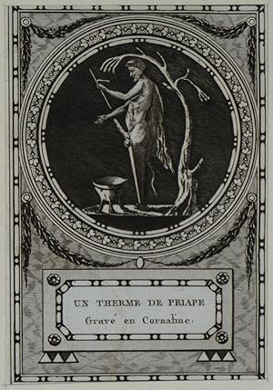 Seller image for Gravure tire de "Monumens du culte secret des dames romaines" (1790) : Un therme de Priape for sale by Abraxas-libris