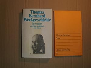 THOMAS BERNHARD -- WERKGESCHICHTE (= suhrkamp taschenbuch materialien). BEILAGE: Thomas Bernhard ...