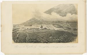 Antique Print of 'Fort der Capellen' on Sumatra by Veth (1849)