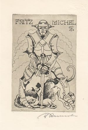 Imagen del vendedor de Fritz Michel. Ritter und erlegter Drache. a la venta por Antiquariat  Braun