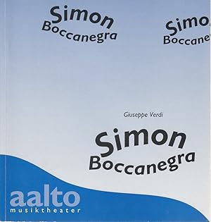 Imagen del vendedor de Programmheft Giuseppe Verdi SIMON BOCCANEGRA Premiere 18. Februar 1995 Aalto Musiktheater Spielzeit 1994 / 95 a la venta por Programmhefte24 Schauspiel und Musiktheater der letzten 150 Jahre