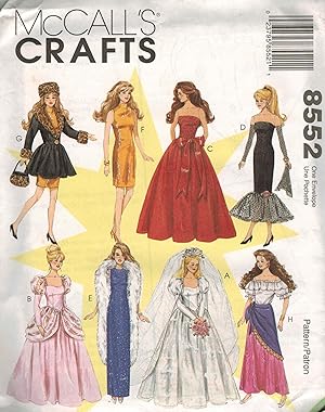 Imagen del vendedor de McCall's Crafts Doll Pattern No. 8552 - Clothes for 11-1/2" Dolls a la venta por ! Turtle Creek Books  !