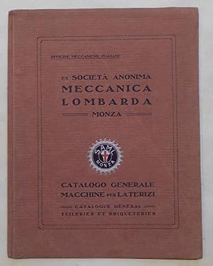 Catalogo generale Macchine per Laterizi. Officine Meccaniche Italiane già So.An. Meccanica Lombar...