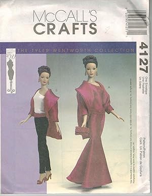 McCall's Crafts Doll Pattern No. 4127 Tyler Wentworth 16" Doll Clothing