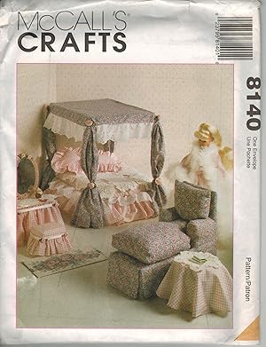 Bild des Verkufers fr McCall's Crafts Doll Pattern No. 8140 - Furniture for 11-1/2 to 12-1/2" zum Verkauf von ! Turtle Creek Books  !