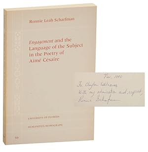 Seller image for Engagement and the Language of the Subject in the Poetry of Aime Cesaire for sale by Jeff Hirsch Books, ABAA