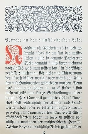 Vorrede zu Johann Gottfried Zeidlers Buchbinder-Philosophie. (Aus dem ältesten bekannten Buchbind...