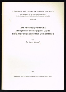 Bild des Verkufers fr Die ostfriesische Fehnsiedlung als regionaler Siedlungsform-Typus und Trger sozial-funktionaler Berufstradition. - zum Verkauf von Libresso Antiquariat, Jens Hagedorn