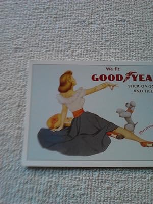 We Fit Goodyear Stick-on-Soles Advertising Reproduction Postcard [Stationery][Import]