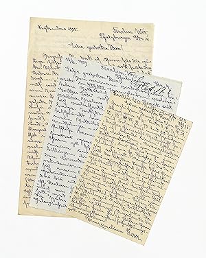 Imagen del vendedor de 2 eigenh. Briefe mit U. sowie eigenh. Postkarte mit U. a la venta por Eberhard Kstler Autographen&Bcher oHG