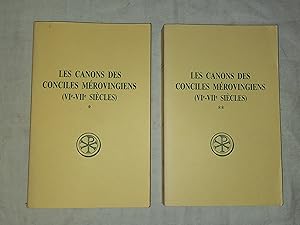 Les canons des conciles Mérovingiens (VIe-VIIe siècles), tomes 1 et 2 - Bilingue Français/Latin e...