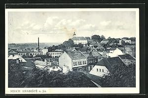 Bild des Verkufers fr Ansichtskarte Mnich. Hradiste n. Jiz., Ortsansicht mit Fabrik und Schloss zum Verkauf von Bartko-Reher