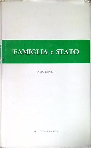 Bild des Verkufers fr Famiglia e Stato zum Verkauf von Librodifaccia