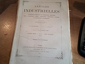 ANNALES INDUSTRIELLES - 2 Volumes texte - 1 chemise de planches / Construction et matériaux de co...