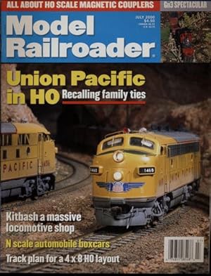 Bild des Verkufers fr Model Railroader Magazine, July 2000: Union Pacific in H0. Recalling family ties. zum Verkauf von Versandantiquariat  Rainer Wlfel